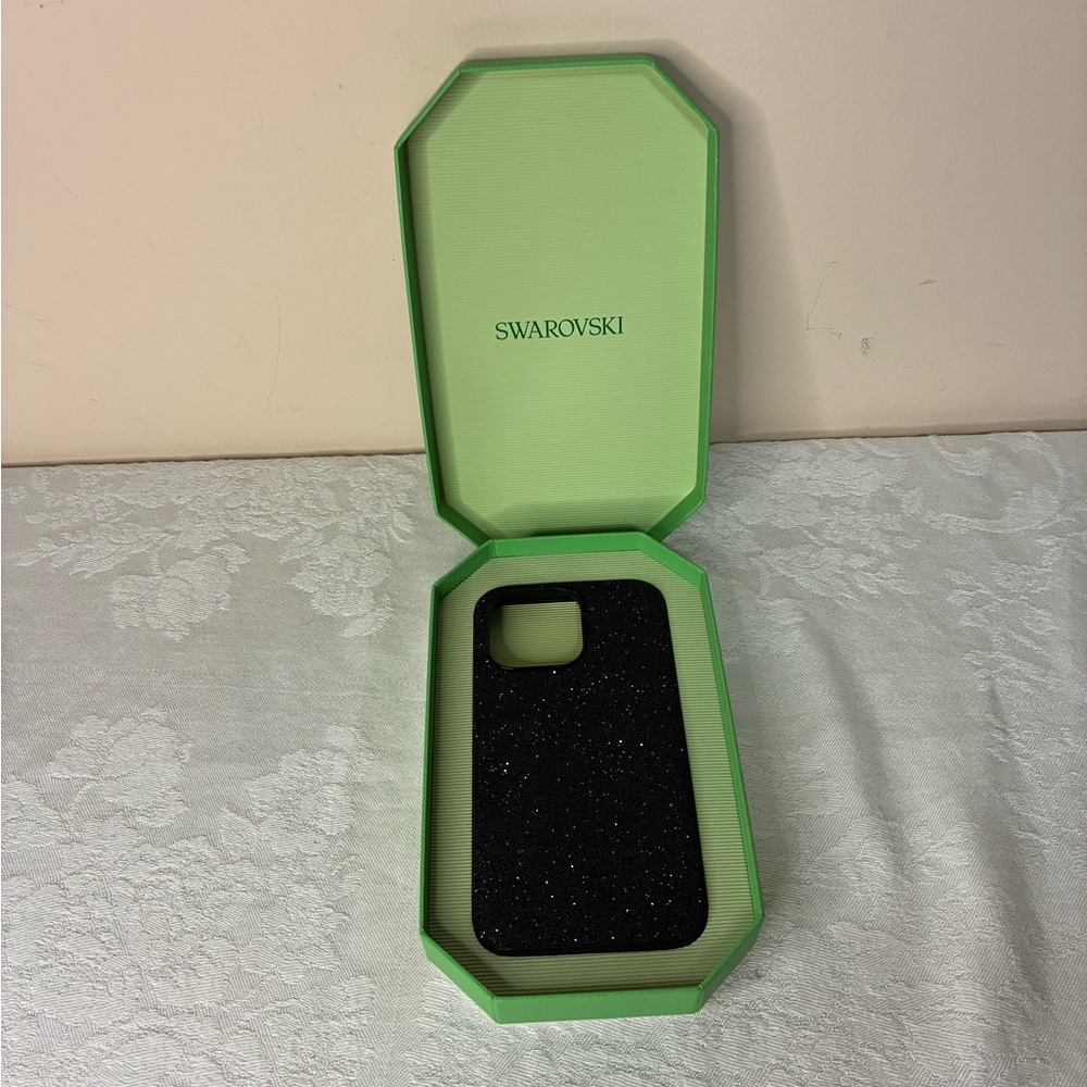 Swarovski Black Glitter Crystal iPhone Case